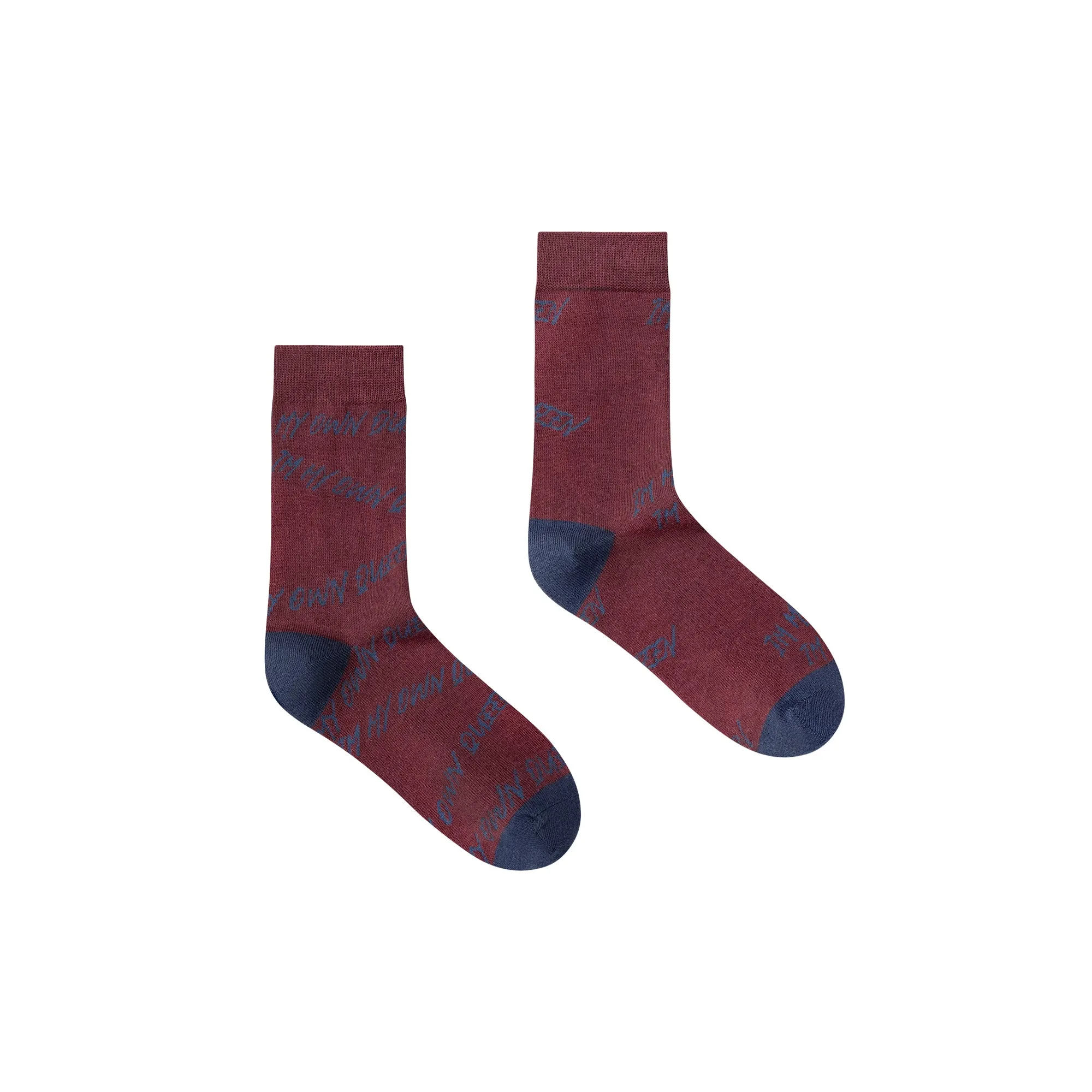 Lettering Color Combination Socks
