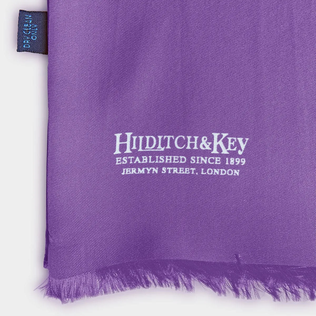 Lilac & White Spot Silk Tubular Scarf