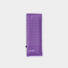 Lilac & White Spot Silk Tubular Scarf