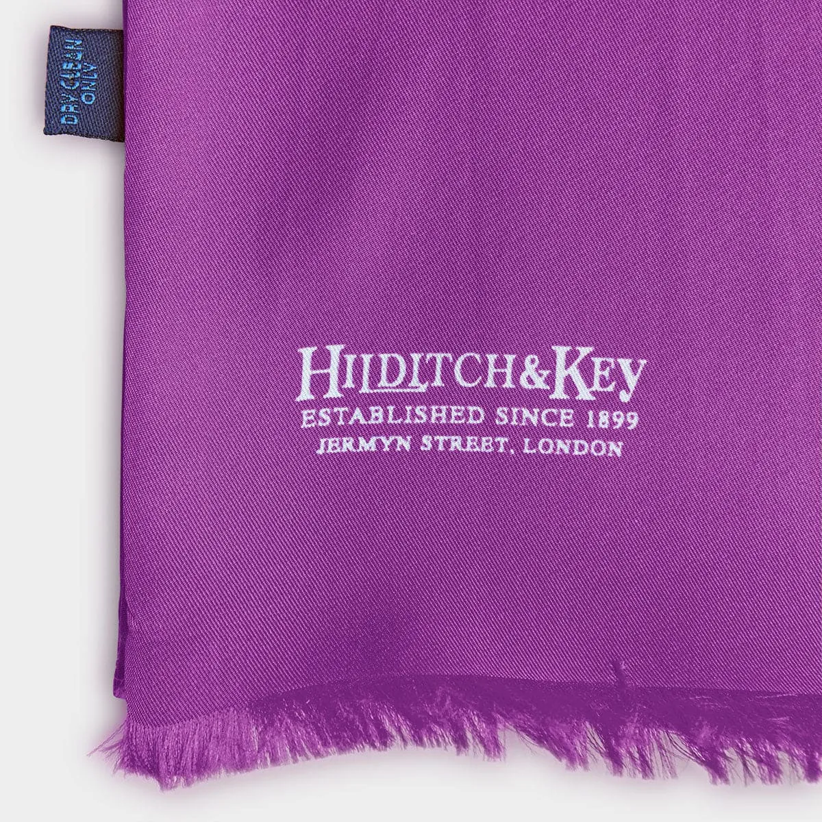 Magenta & White Spot Silk Tubular Scarf