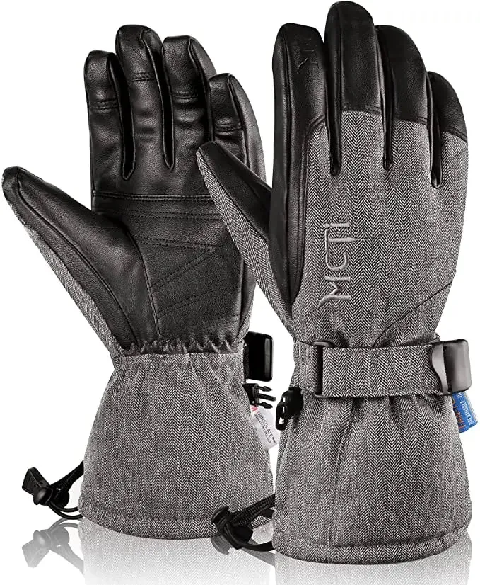 MCTi SkiPro On-Piste Unisex Ski Gloves-Men's Waterproof Ski Gloves