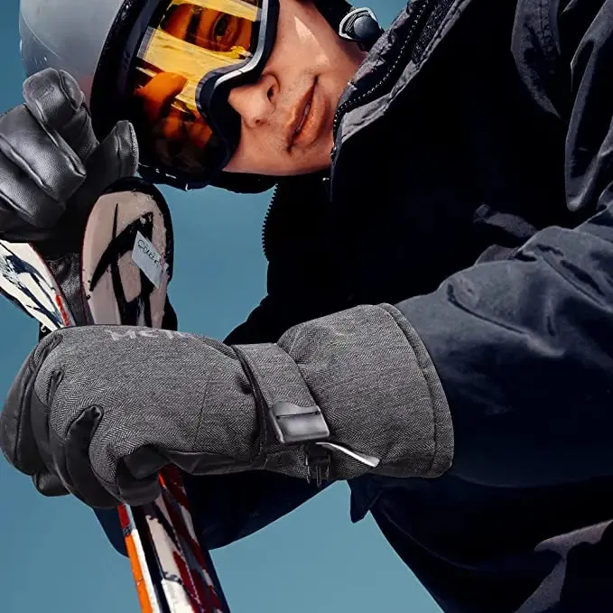 MCTi SkiPro On-Piste Unisex Ski Gloves-Men's Waterproof Ski Gloves