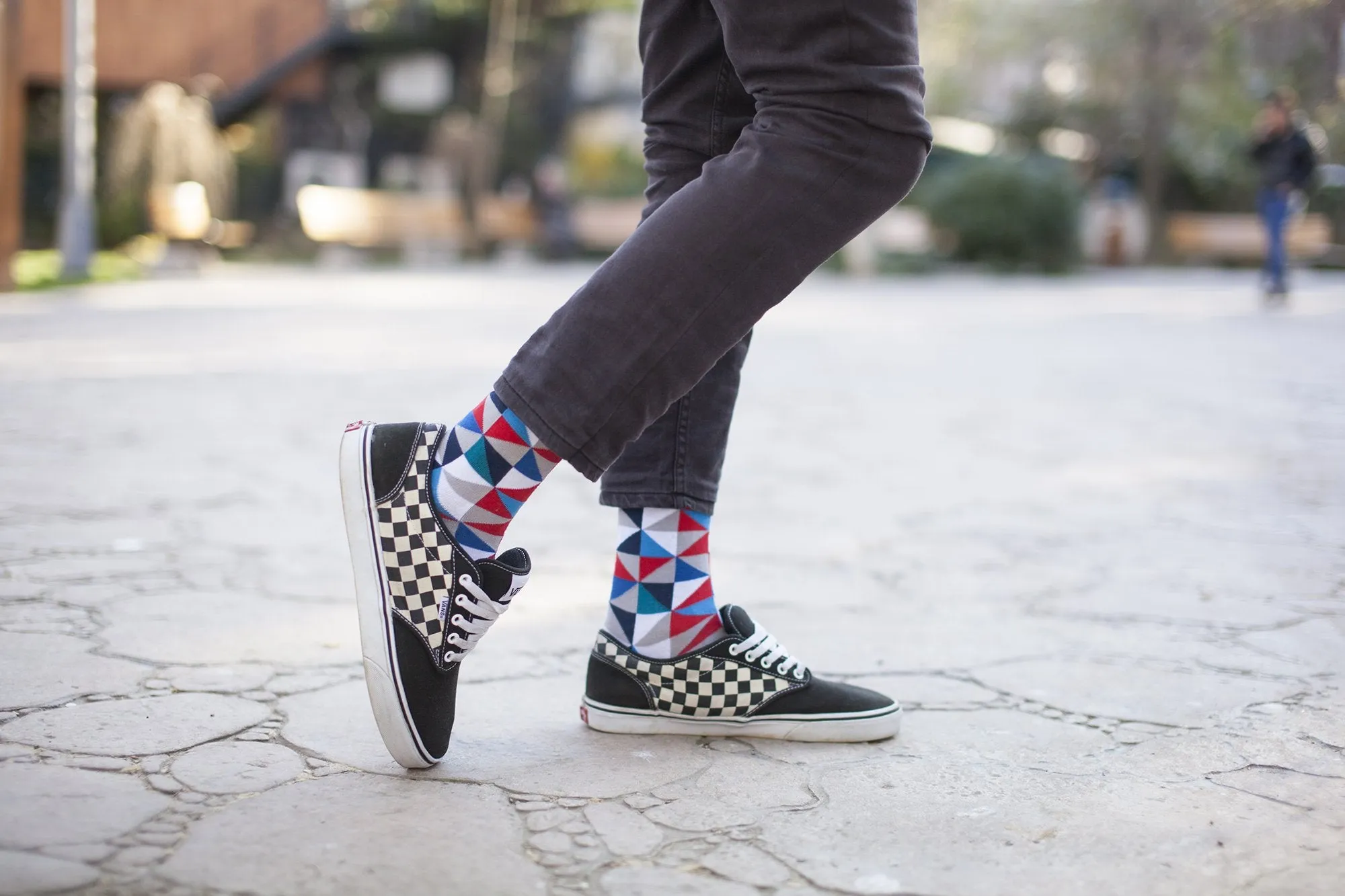 Men's 5-Pair Colorful Mix Socks-3030