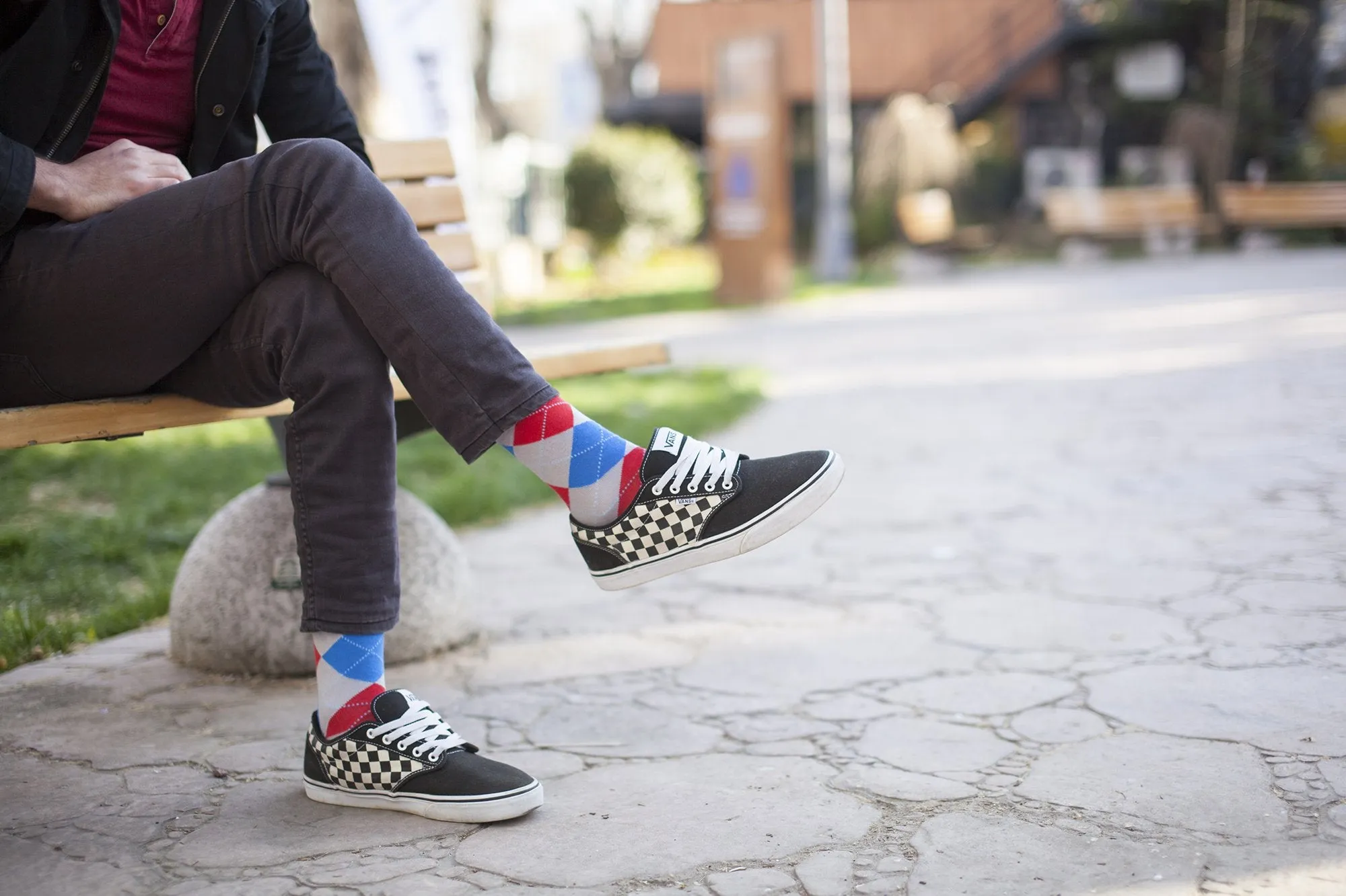 Men's 5-Pair Colorful Mix Socks-3030