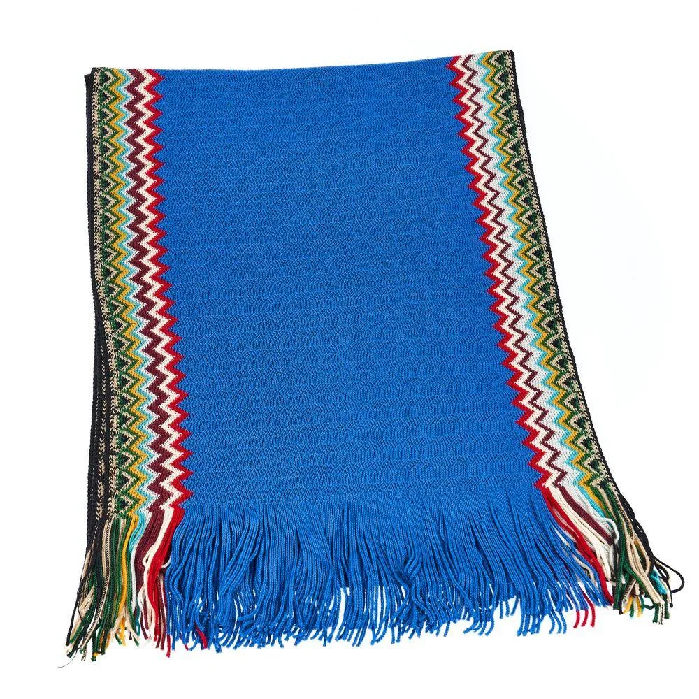 Missoni Blue Wool Scarf