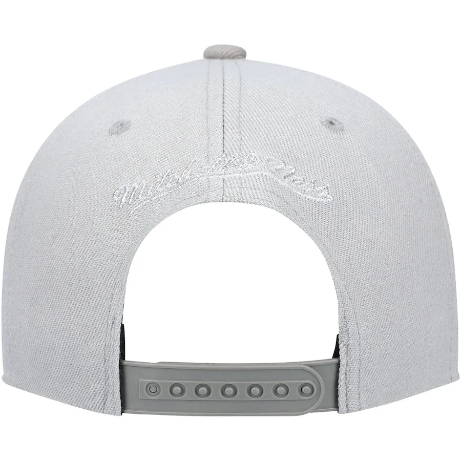 Mitchell & Ness NBA Metallic Grey Adjustable Snapback Hat