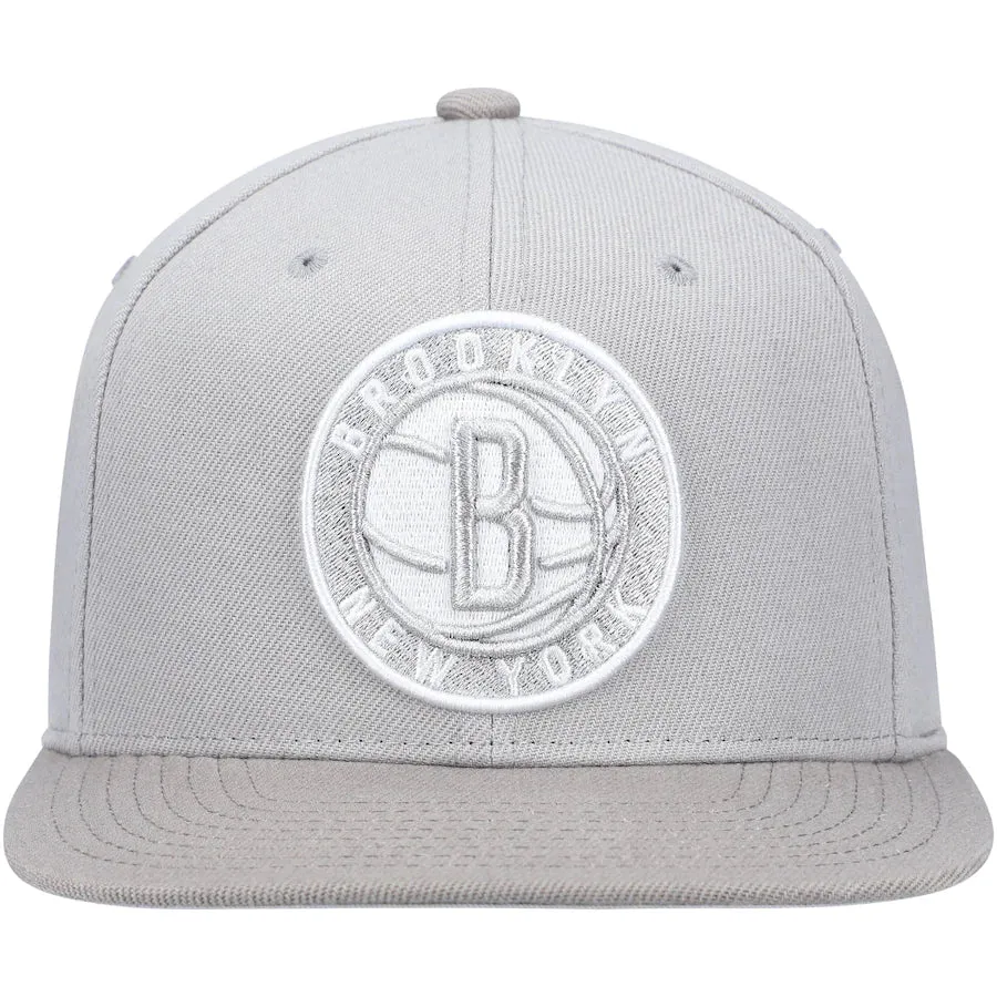 Mitchell & Ness NBA Metallic Grey Adjustable Snapback Hat