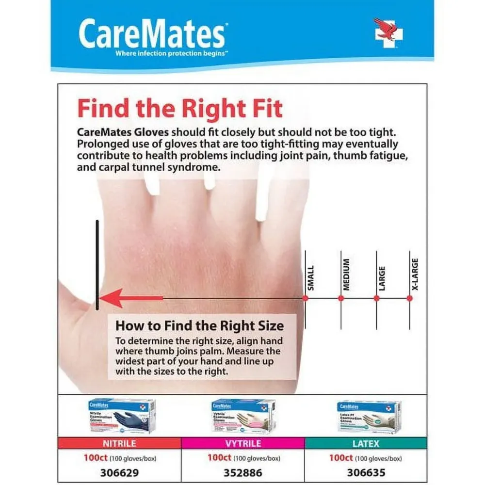 Nitrile Powder Free Examination Gloves, Medium