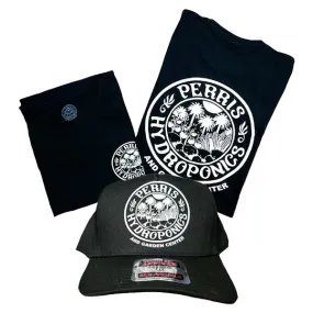 Perris Hydroponics Shirt Hat Bundle (Logo)