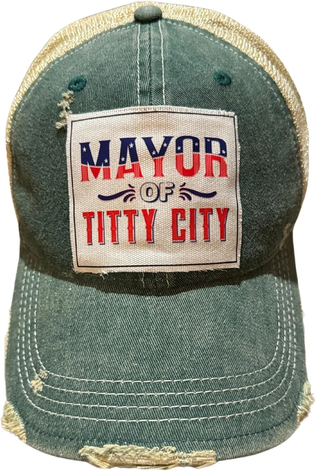 Popfizzy Funny Trucker Hats for Women and Men, Adult Humor Caps, Unisex Distressed Baseball Cap, Adjustable Snapback Hats
