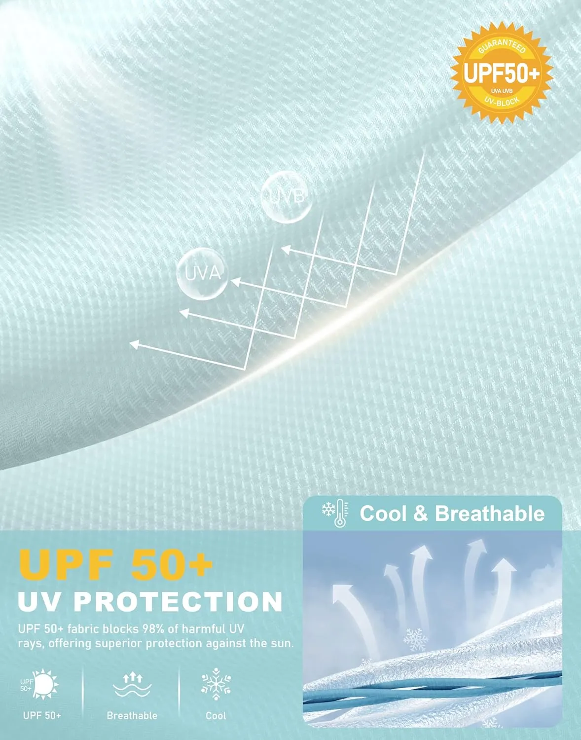 SANTINY Women's UPF 50  UV Jacket Sun Protection Zip up Hoodie Lightweight Summer SPF Long Sleeve Shirts for Hiking Running