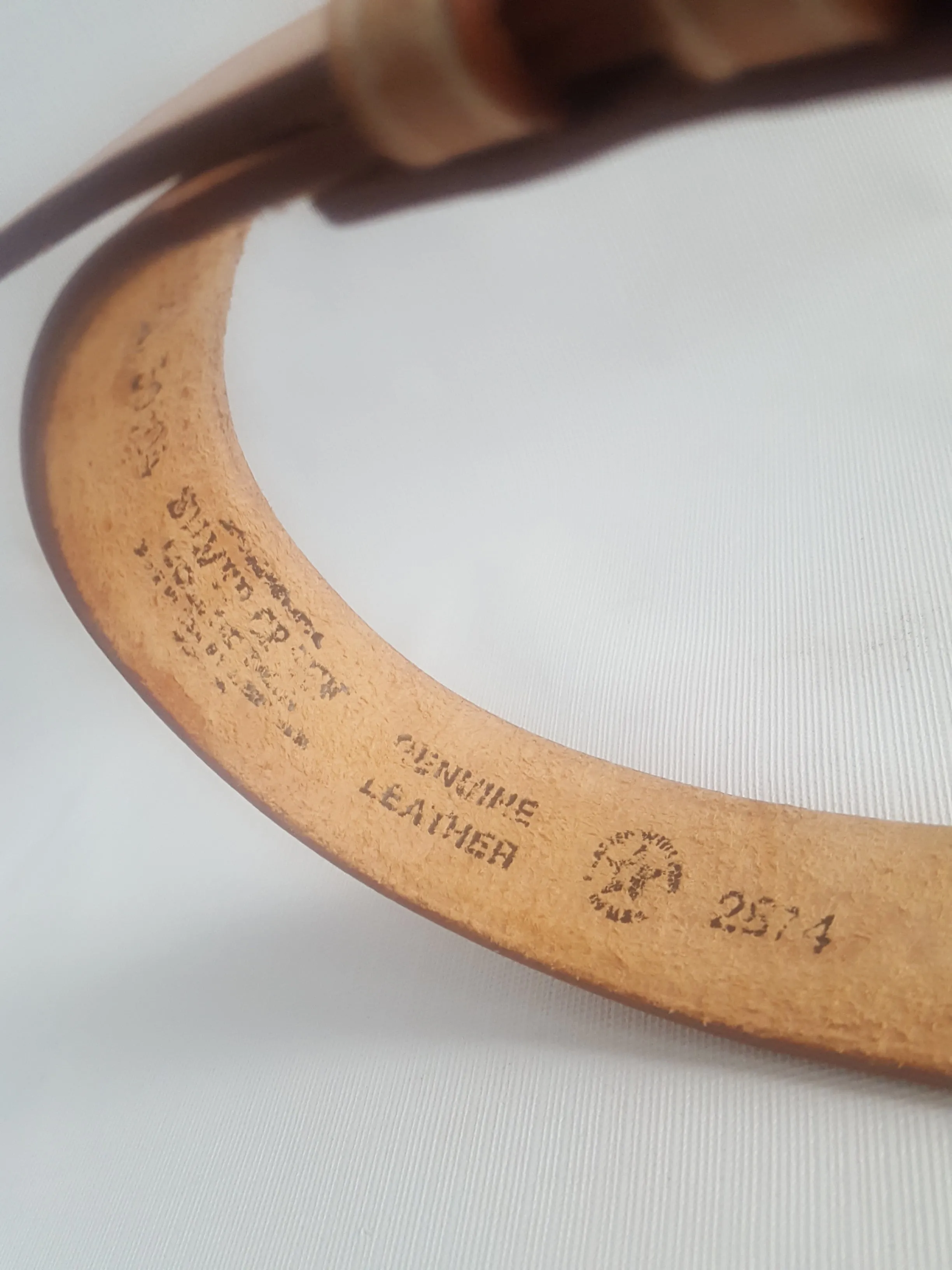 Silver Creek Tooled Leather Western Inspired Belt  sz. Small