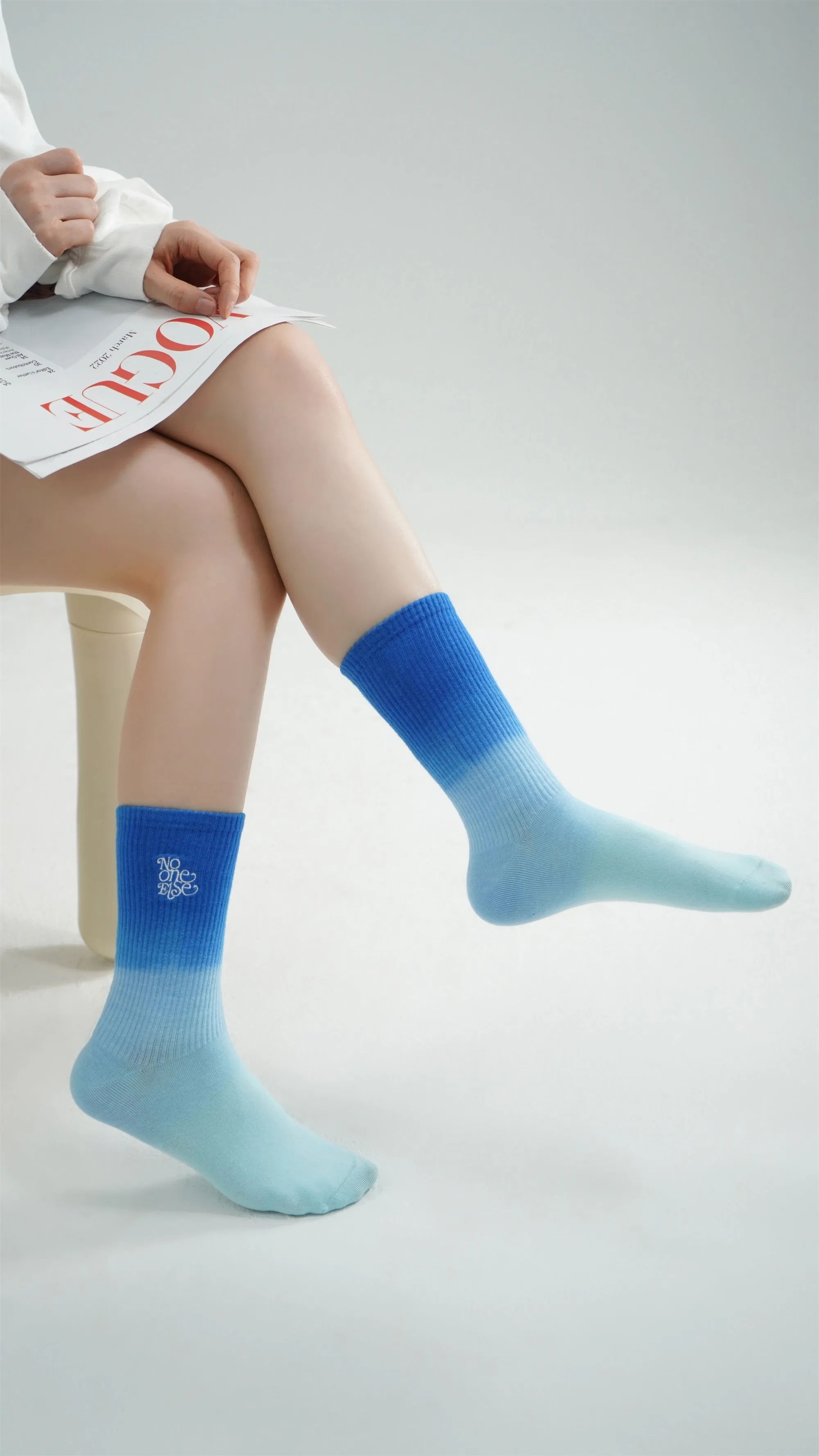 Sky Gradient High Socks