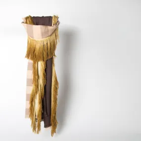 Subash Scarf, chocolate & fringe