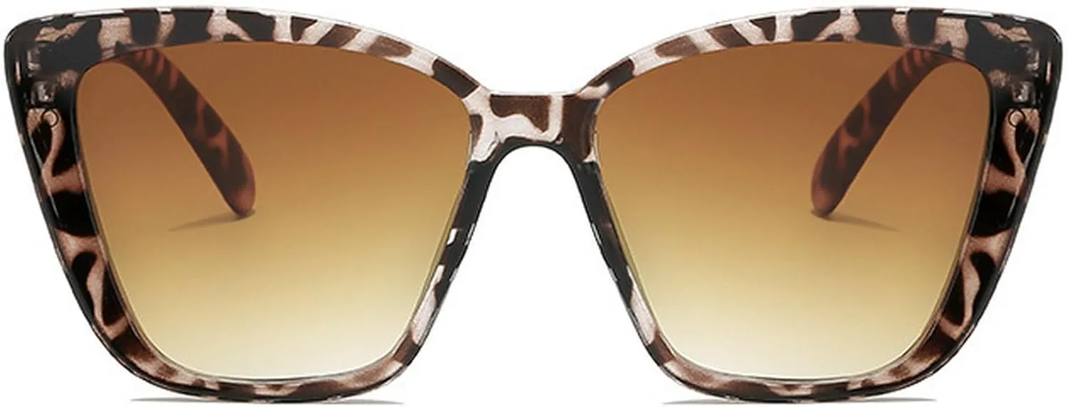 Vintage Cat Eye Sunglasses Women Square Small Frame Sun Glasses Female Retro Shades Fashion Ladies Leopard Sunglasses