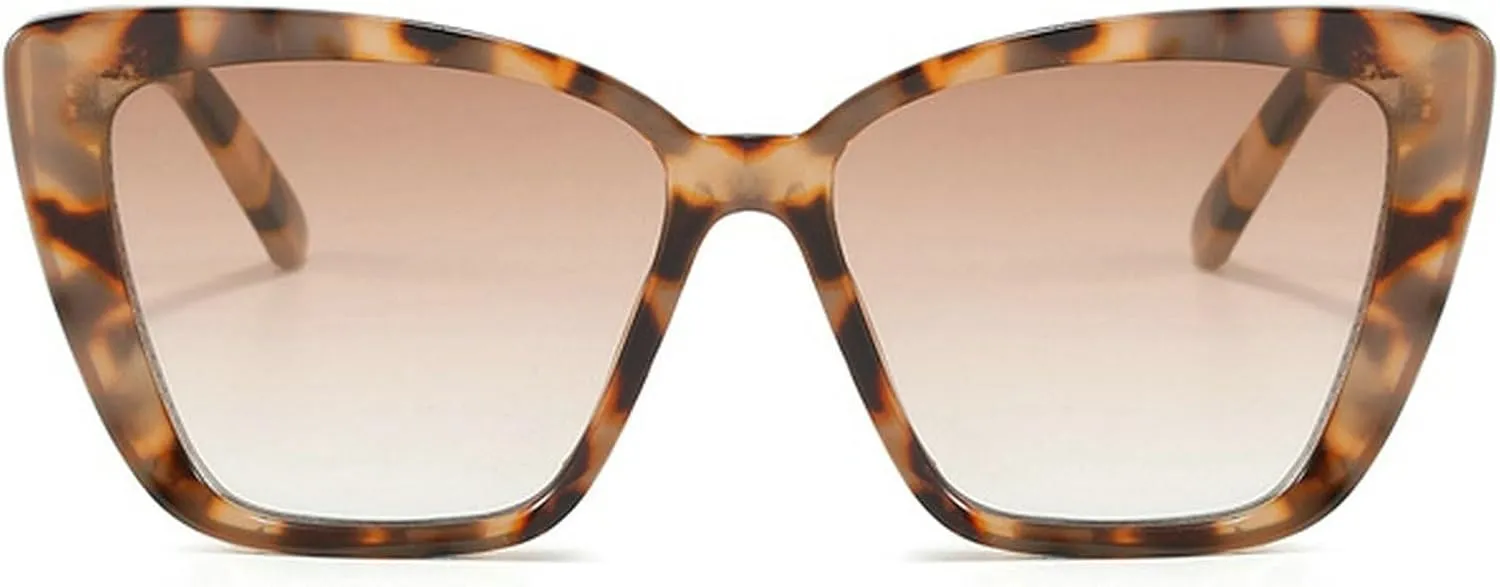 Vintage Cat Eye Sunglasses Women Square Small Frame Sun Glasses Female Retro Shades Fashion Ladies Leopard Sunglasses