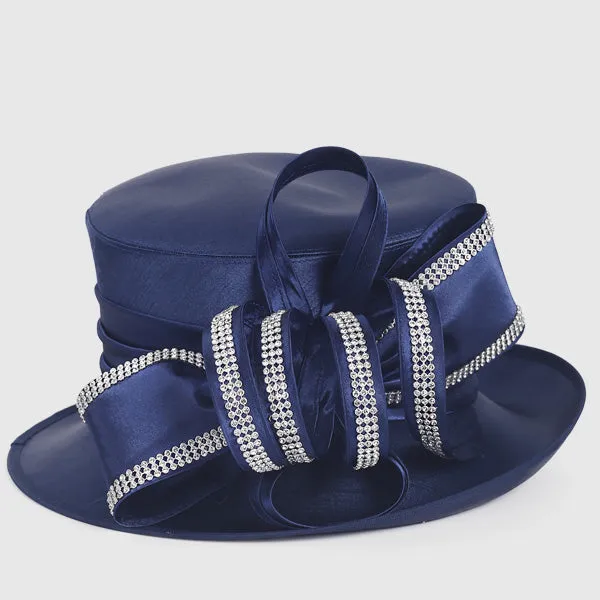 Women Church Dress Hats with Rhinestones SD716