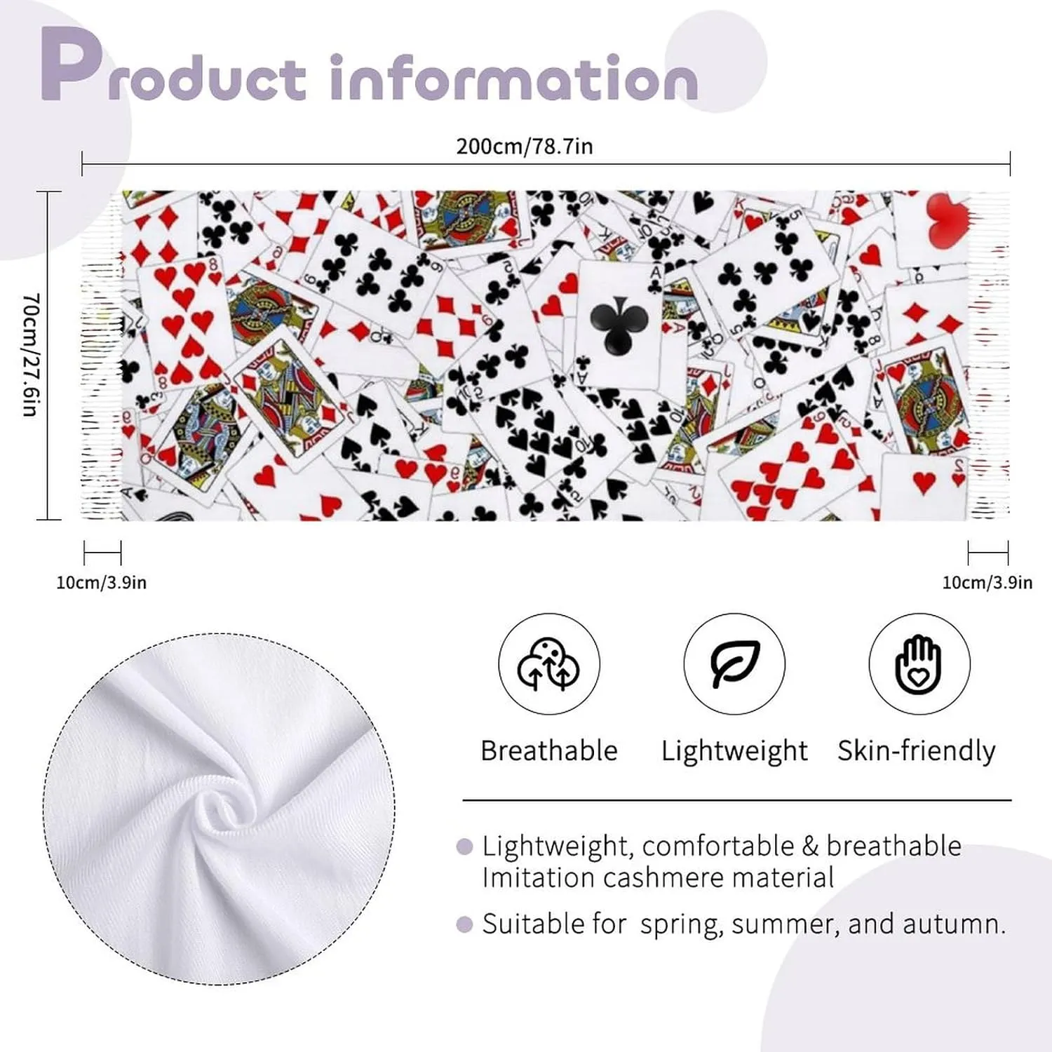 Womens Winter Scarf Scarves Soft Lightweight Blanket Thick Large Wrap Shawl